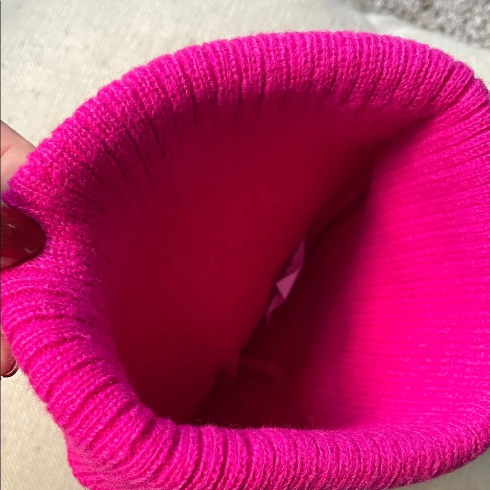 Wonder Nation Ribbed Knit Beanie-Pink
